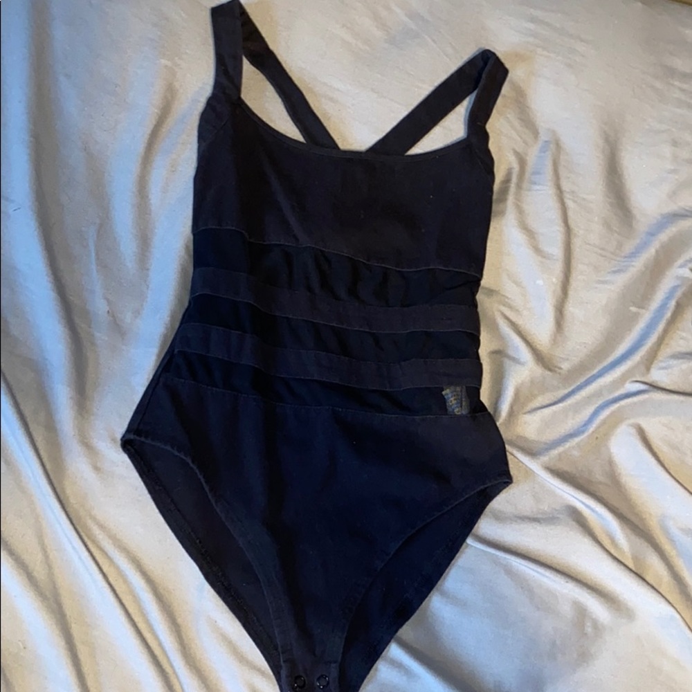 Mesh design bodysuit
